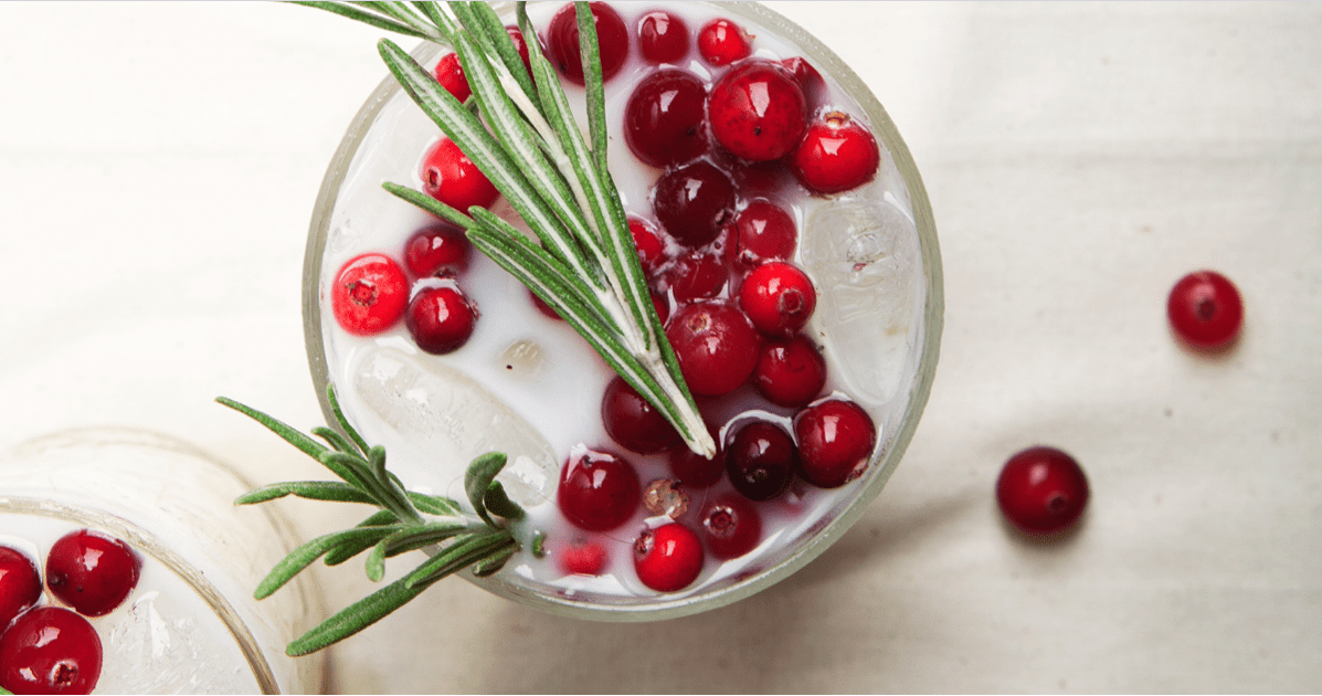 Cranberry beverage at Hidden Springs of McKinney